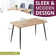 Cullompton Rectangular Dining Table (TAB902, 120X70cm) With Light Oak Effect Top And Black Legs
