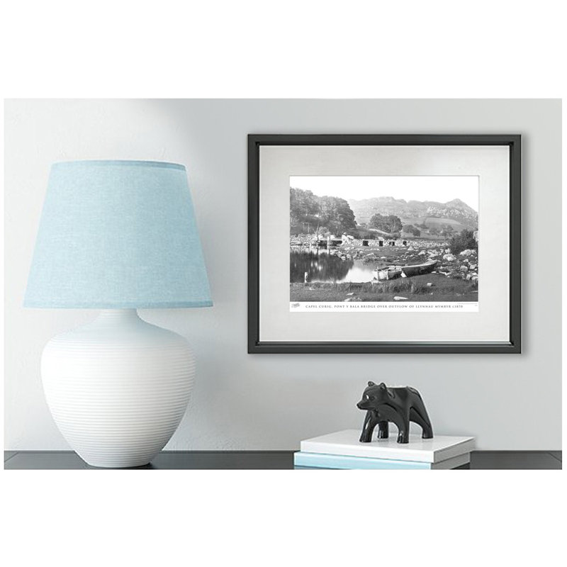 Capel Curig, Pont Y Bala Bridge Over Outflow Of Llynnau Mymbyr C1870 - Single Picture Frame Print, 28cm H x 36cm W x 2.3cm D