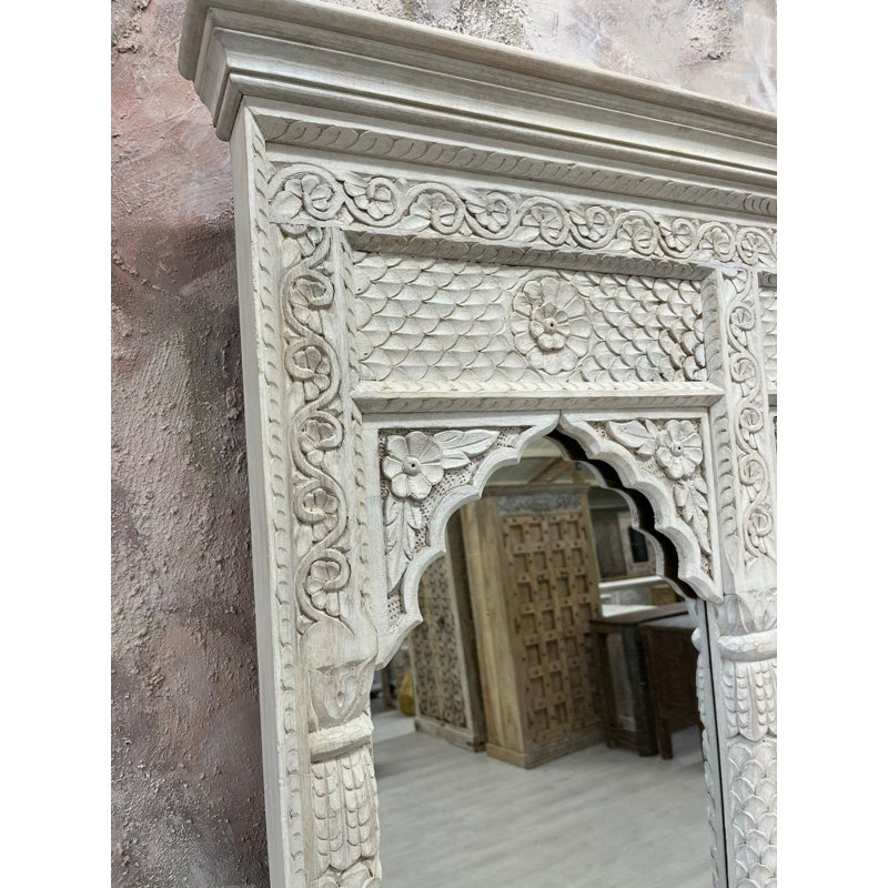 Angelien Wood Flat Mirror