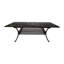 Table extensible - Aluminium avec cadre en cuivre brillant pour la cour, le porche, la terrasse, la terrasse, la couleur naturelle, les caractéristiques extensibles de la salle à manger extensible dans une couleur brillante, une caractéristique élégante