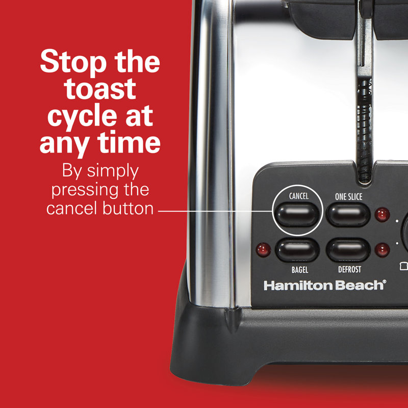 Hamilton Beach® Classic 2 Slice Toaster with Sure-Toast Technology & Auto Boost