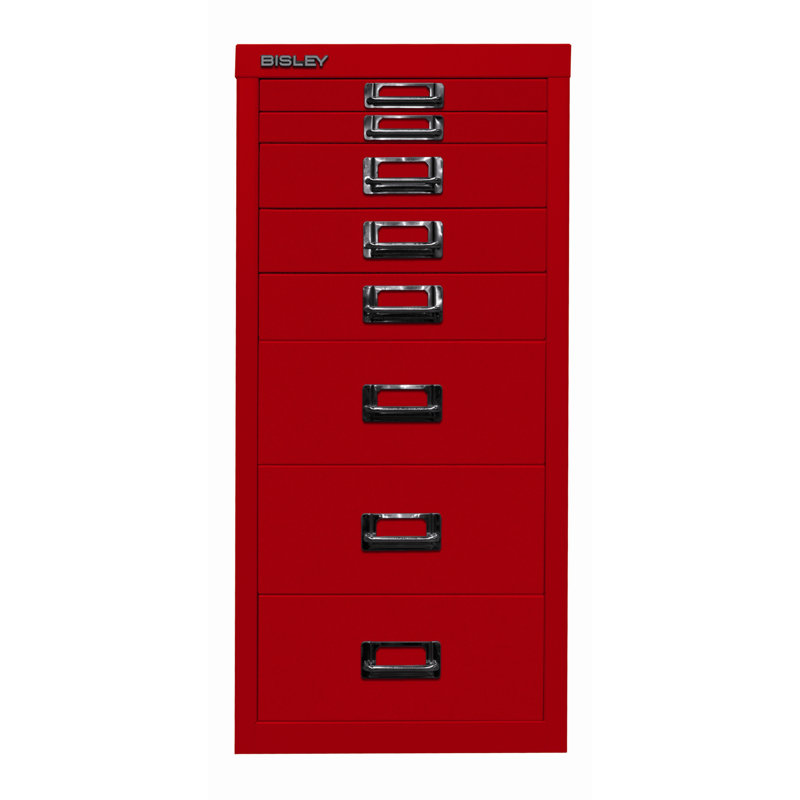 29er 27.9cm Wide 8 -Drawer File Cabinet, Cardinal red