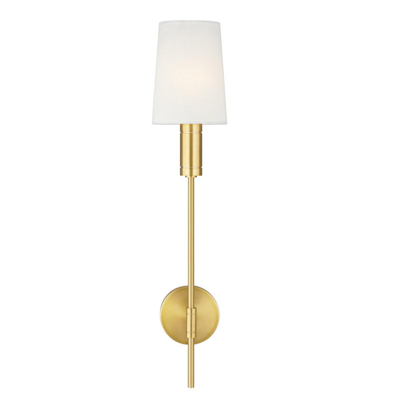 Beckham Modern 1 - Light Wallchiere, Burnished Brass