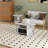 Modern Wood Storage Tea Table Coffee Table with Shelves & Bin Drawer for Small Space Living Room-145843609