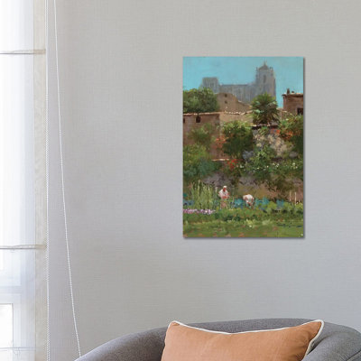 Monastery Gardens by John Haskins - Wrapped Canvas Painting