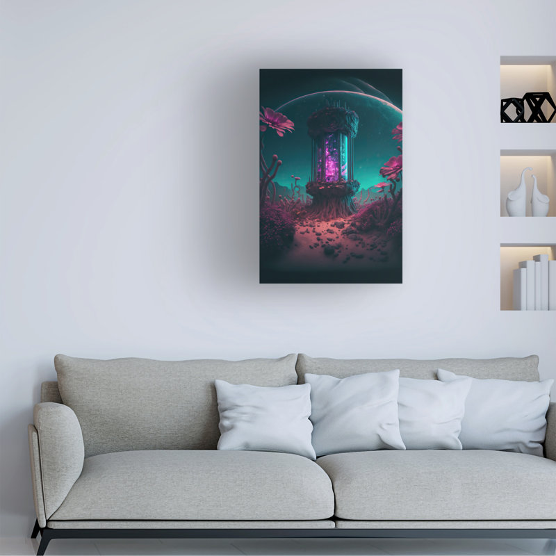 Art mural sur toile tendue - «Onyx Abyss Series 2g», art mural pour salon, chambre à coucher ou bureau - Wumples - 22 x 32
