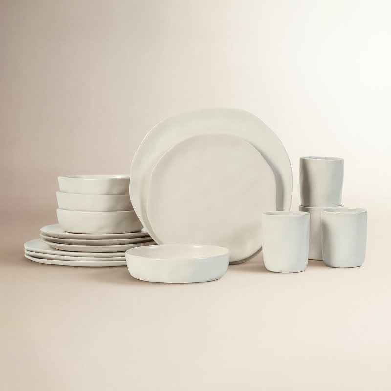 Service de table 32 pièces Stone by Mercer Project Hekonda, Blanc