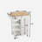 Solid Wood Top Kitchen Cart-1393593424