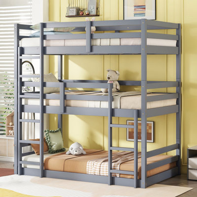 Twin Over Twin Triple Bunk Bed