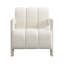  Ensemble de 2 fauteuils modernes minimalistes avec accoudoirs en L et revêtement en polyester, blanc-90605795
