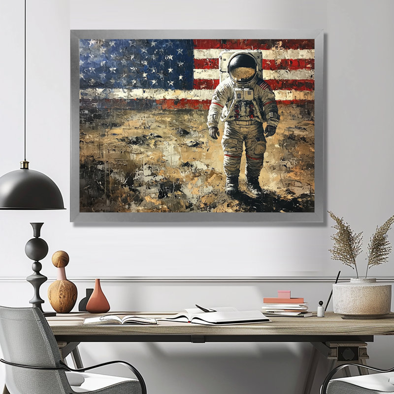 Art mural Kyrian, Reproduction encadrée d'une seule photo, Argent argent, H 12 po x l 20 po