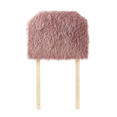 Mo' Unruly Plush College Headboard With Legs - White