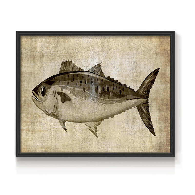 Big Catch II -Framed Print - Restickable, 11" H x 14" W, Black