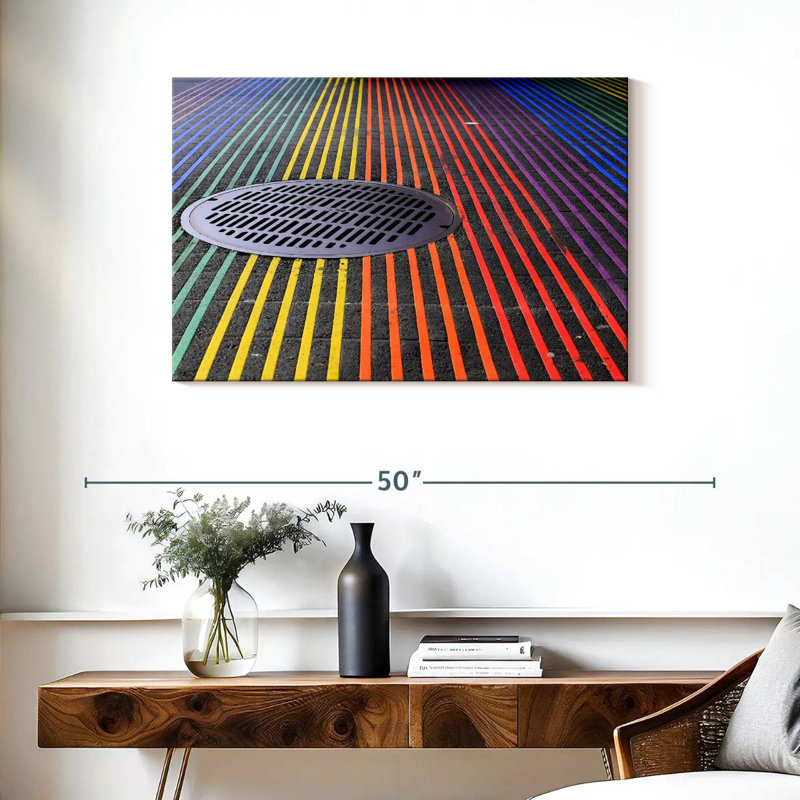 Sireci Castro District Rainbow Crosswalk, 24" H x 36" W