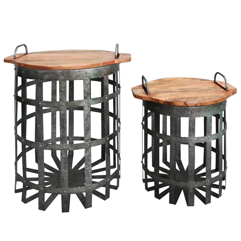 Meriwether Solid Wood Top Nesting Tables