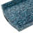 Blue Wood Living Room Decor Tray with Slot Handles