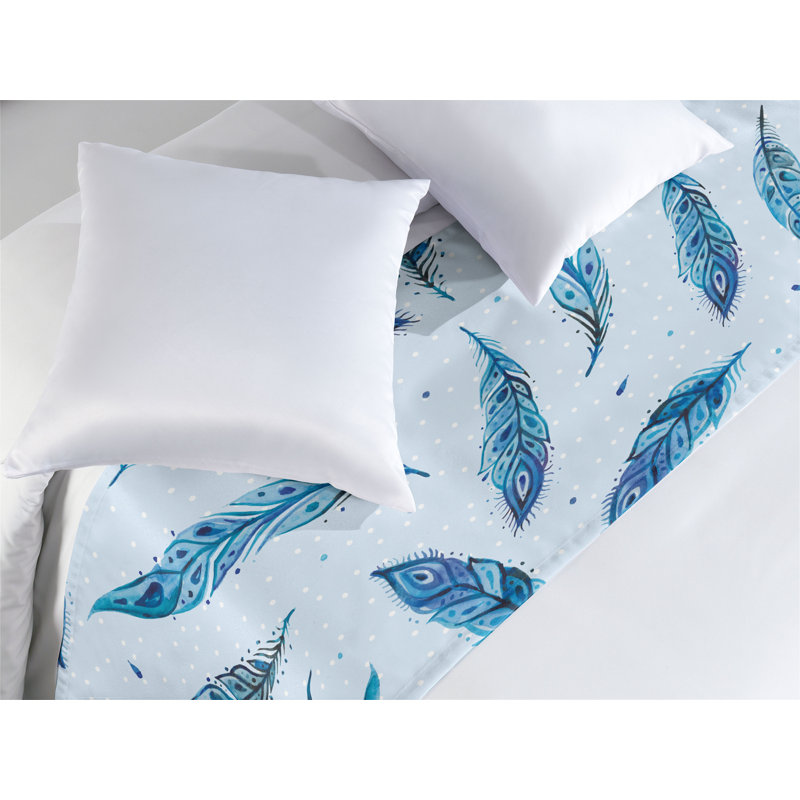 Foulard de lit Ambesonne Feathers, Très grand lit
