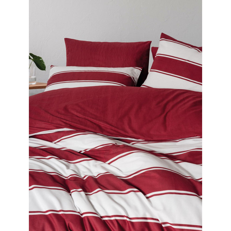 Ensemble de housse de couette Ranforce, Courtepointe double / grand + 2 taies d'oreiller s