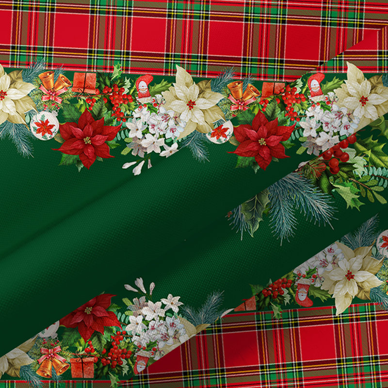 Christmas Tablecloth, 88" Rectangle