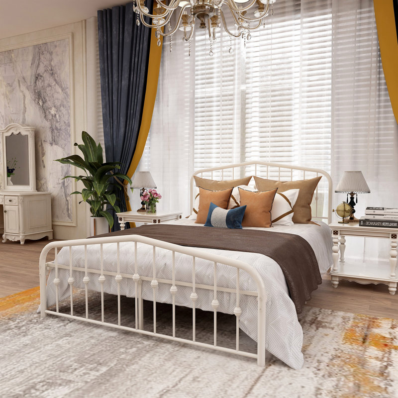 Lit plateforme Aalderk, Grand, Blanc