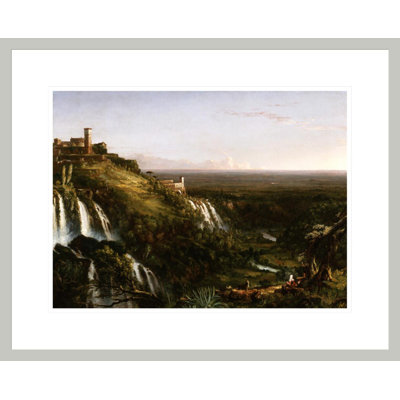 The Cascatelli Tivoli Looking towards Rome by Thomas Cole -Framed Giclee Print