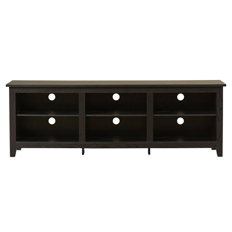 Sunbury Open Storage TV Stand, Black, 70"