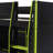 Modern Loft Bed With Desk, Storage Bookcase And Lighted Open Wardrobe-1334438127