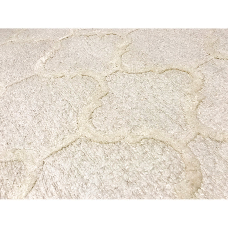 Himalayan Cotton Geometric Area Rug in Beige
