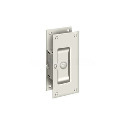 Deltana SDL60U14 Decorative Pocket Lock 6", Privacy in Polished Nickel