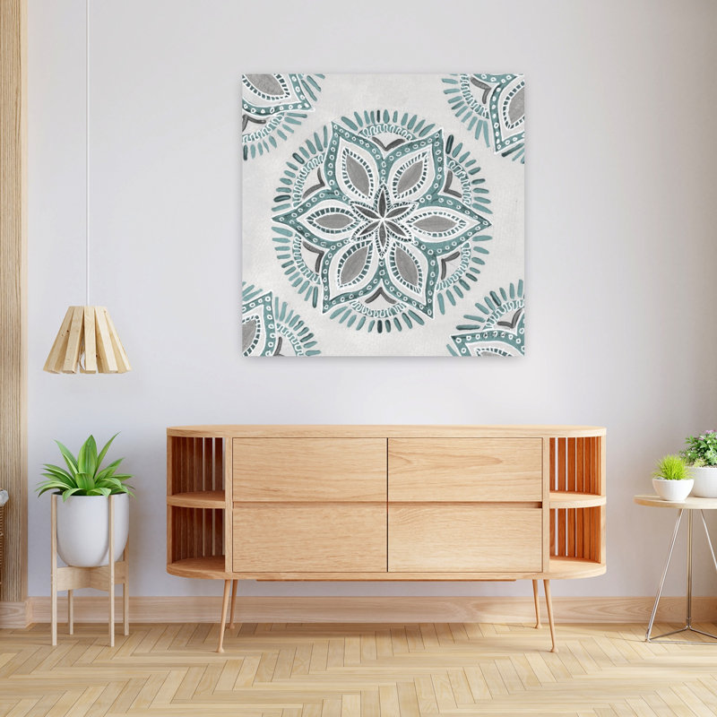 Étoile mandala II, art floral, H 36 po x l 36 po