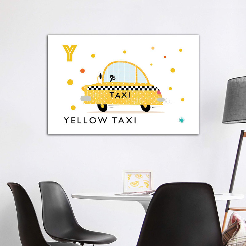 «Y Is for Yellow» - impression, Toile tendue, Pas de tapis, H 40 po x l 60 po x 1,5 po