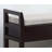 Meleze Espresso Storage Shoe Bench