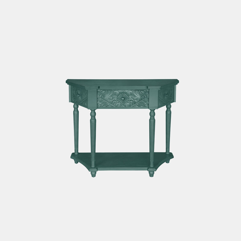 Allysandra 39.37'' Console Table, Dark Green