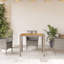 Aislynne Square Solid Wood Outdoor Dining Table - 90 cm W 90 cm D-1968198772