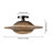 Hand-Woven Bamboo Semi-Flush Ceiling Light-958143778