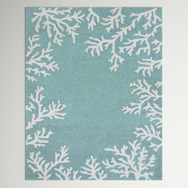 Coastal Blue Handwoven Indoor/Outdoor Rug