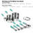 10 Piece 18/8 Stainless Steel Measuring Cups and Spoons Set, Upgraded Thick Handle Design-114727181