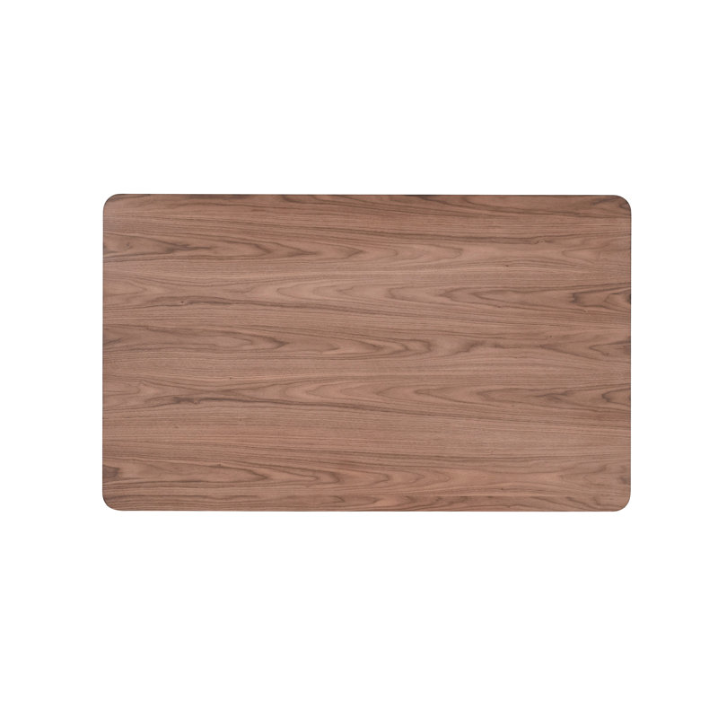 Table de salle à manger rectangulaire en noyer et noir - bois d'hévéa, capacité de poids de 100 lb, H 30 po x l 59 po x P 35 po pour plateau en bois, plancher de 26 po, 35