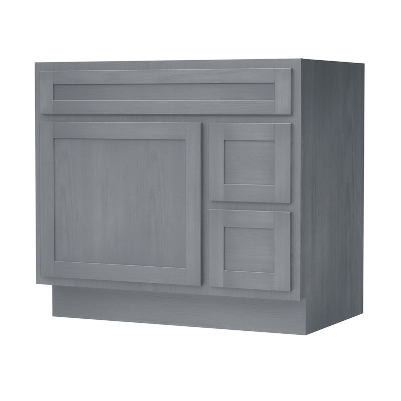 Base de meuble-lavabo simple 36 po seulement, Argent