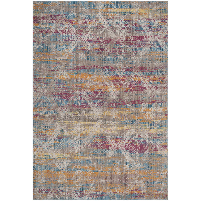 Hara Damask Hand Woven Area Rug, Rectangle 122 x 183 cm