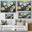 Blanc et bleu, charmante fleur printanière élégance IV - Fleurs, art mural-146368497-146368501