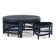 Table basse en rotin avec bancs Raffles