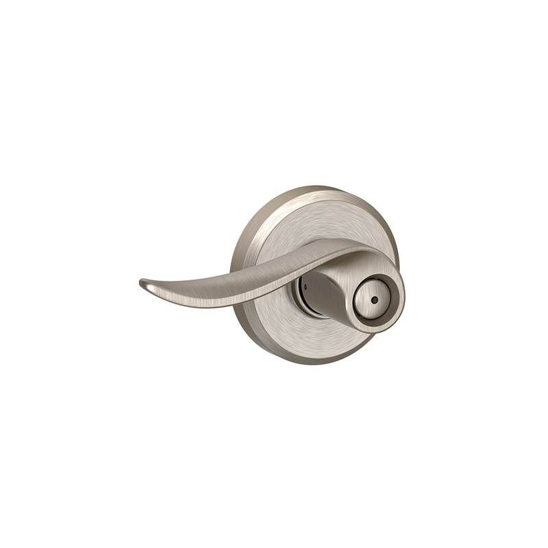 F Series Sacramento Privacy Leverset with Greyson Rosette, Satin Nickel