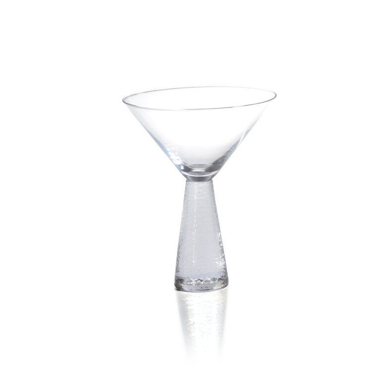 Final Touch Glass Hurricane 15 Ounce Cocktail Glass, Set of 2