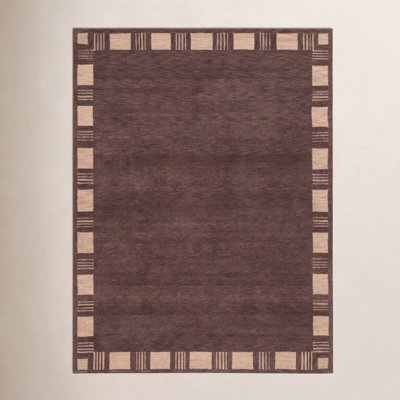 Hand-Tufted Geometric Wool Rug