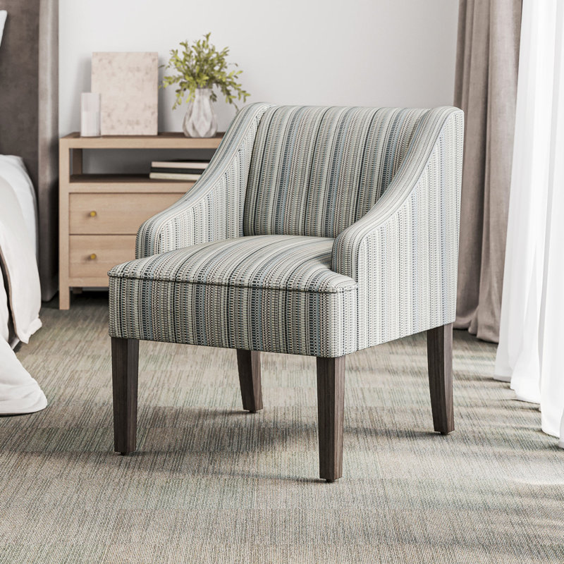 Fauteuil de 25,1 po de largeur Mhiraid, 100% polyester chatoyant