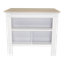 Brooklyn Kitchen Island Table with Open Storage Shelves and Prep Workstation-119307359-119307360-132834839