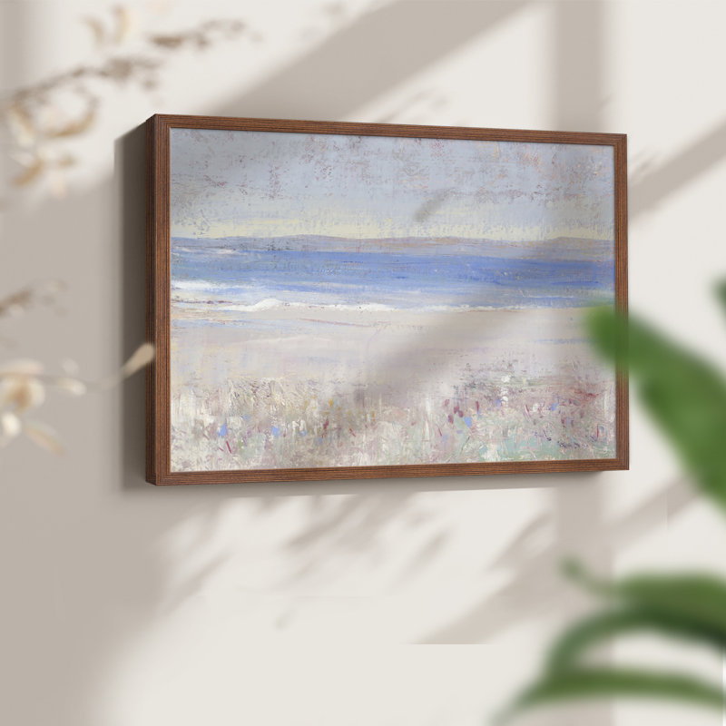 Beach Textures II -Framed Print - Restickable, Noyer, H 11 po x l 14 po