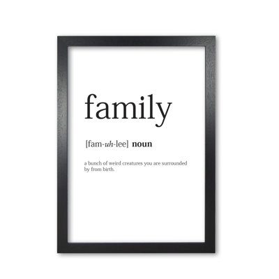 Family 1 Piece Wall Art
