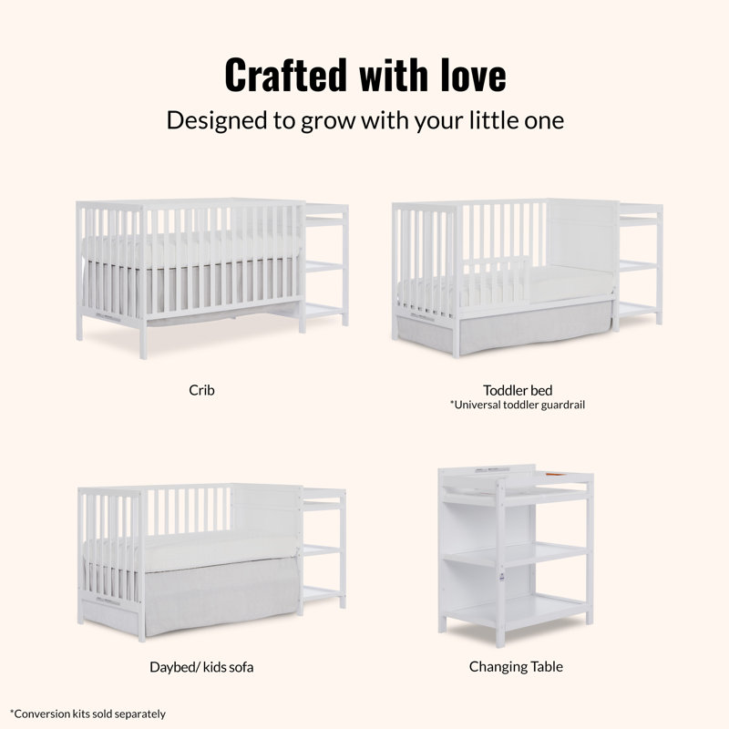 Dream On Me 5-in-1 Convertible Crib and Changer Reviews Wayfair
